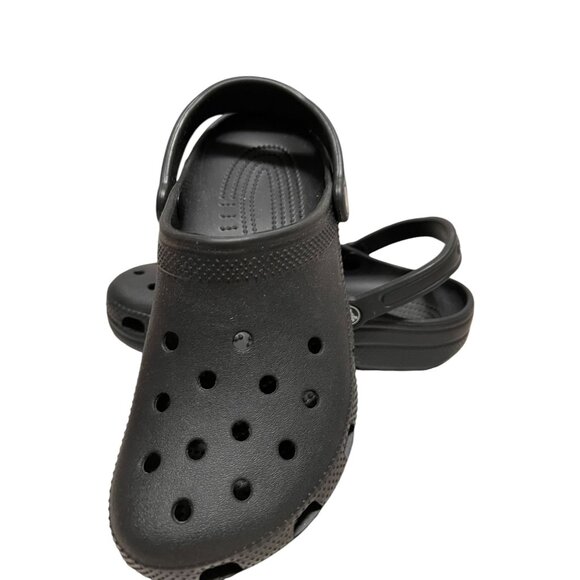 CROCS Shoes - Crocs Classic Clogs Unisex Size 8W/10M Black Slip-On Lightweight Footwear